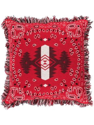 Alanui Bandana cashmere pillow - Red