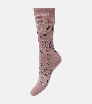 Alanui Bandana cotton-blend socks