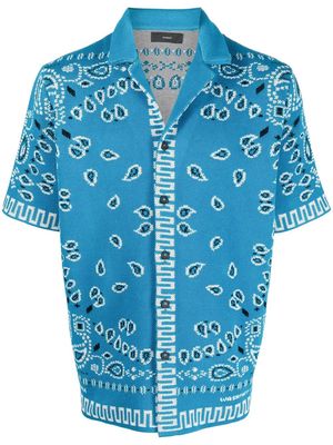 Alanui Bandana piqué shirt - Blue