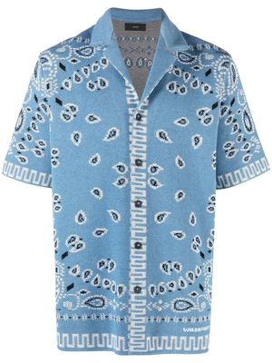 Alanui bandana-print cotton shirt - Blue