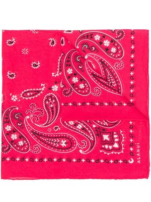 Alanui bandana-print scarf - Pink