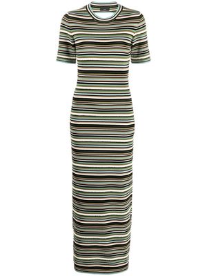 Alanui Beach Break striped maxi dress - Green
