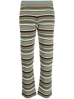 Alanui Beach Break striped trousers - 1085 EMBASSY BLACK MULTICOLOR