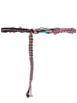 Alanui braided rope belt - Pink