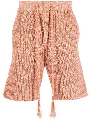 Alanui drawstring knitted shorts - Neutrals