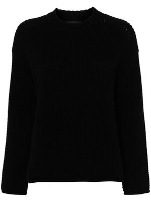Alanui Finest ribbed-knit jumper - Black