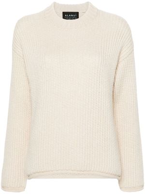 Alanui Finest ribbed-knit jumper - Neutrals