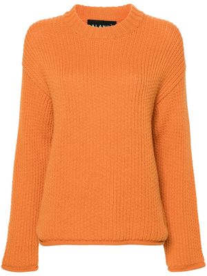 Alanui Finest ribbed-knit jumper - Orange