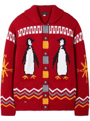 Alanui For The Love Of Penguin cardigan - Red