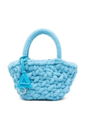 Alanui Icon brushed tote bag - Blue