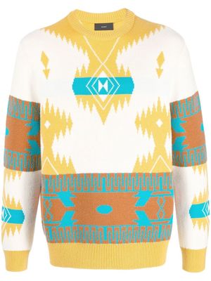 Alanui Icon Jacquard abstract-pattern jumper - Neutrals