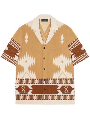 Alanui Icon jacquard piqué shirt - Neutrals