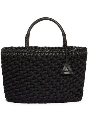 Alanui Icon large raffia tote bag - Black