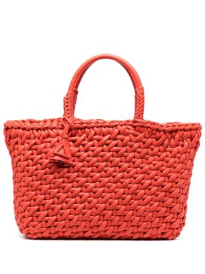 Alanui Icon leather tote bag - Orange