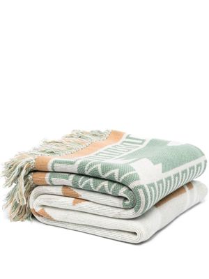 ALANUI jacquard-knit blanket - White
