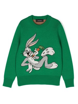 Alanui Kids Bugs Bunny crew-neck jumper - Green