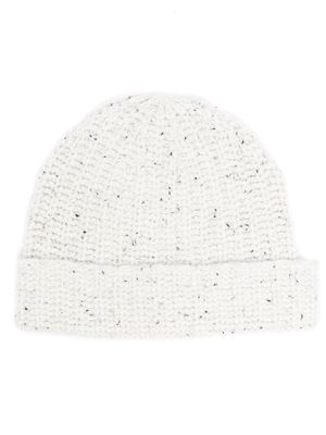 Alanui knitted beanie hat - White