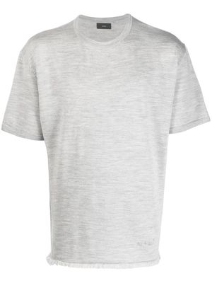 Alanui knitted short-sleeve T-shirt - Grey