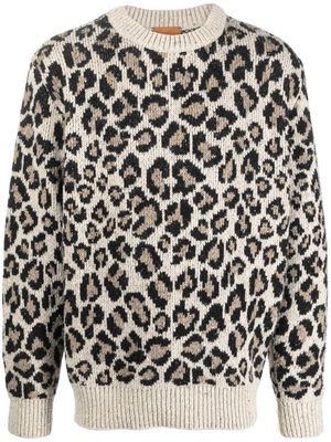 Alanui leopard-print jumper - Neutrals