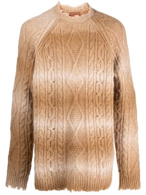 Alanui long-sleeve knitted jumper - Neutrals