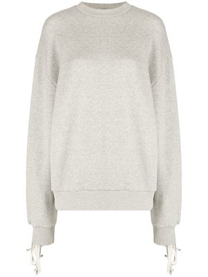 Alanui Midsummer fringed sweatshirt - Grey