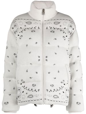 Alanui paisley-print padded jacket - 0484 MOON LIGHT MULTICOLOR