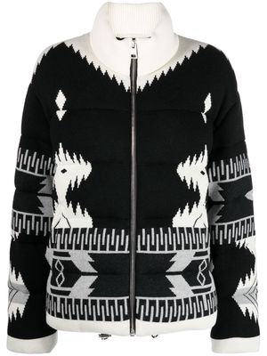 Alanui pattern puffer jacket - Black