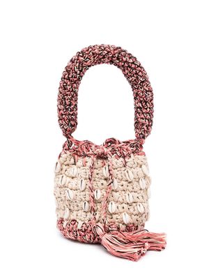 Alanui shell-embellished mini bag - Neutrals
