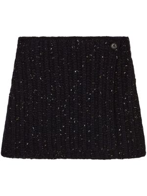 Alanui The Astral knit mini skirt - Blue