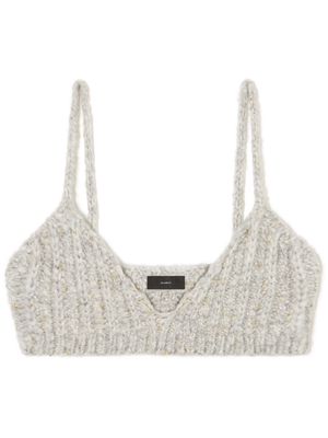 Alanui The Astral knitted bralette - Grey