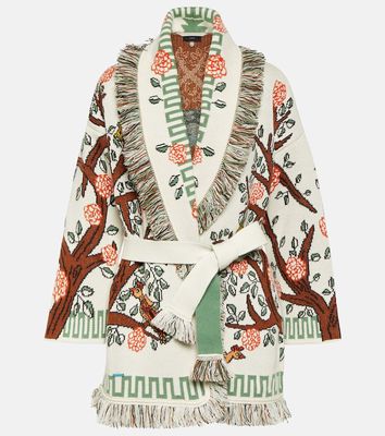 Alanui Tree of Life jacquard cashmere cardigan