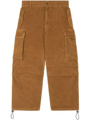 Alanui velvet corduroy cargo pants - Brown