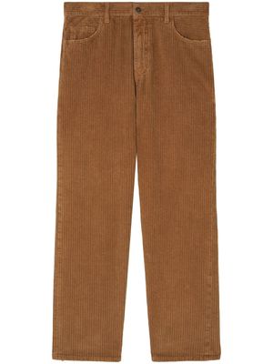 Alanui velvet corduroy trousers - Neutrals