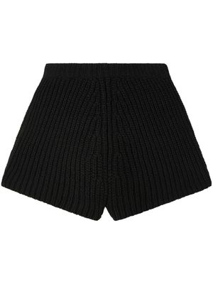 Alanui Wish Nature cotton shorts - Black