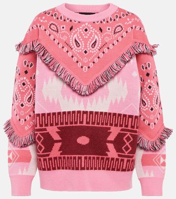 Alanui Wool jacquard sweater