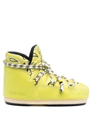 Alanui x Moonboot bandana-print boots - Yellow