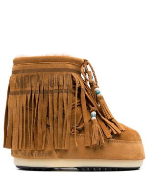 Alanui x Moonboot Kids Icon Moon ankle boots - Brown