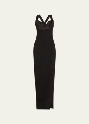 Alaric Cutout Crepe Gown