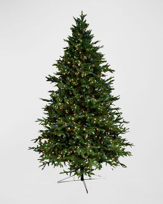 Alaskan Deluxe LED Pre-Lit Christmas Tree with 8-Function Rice LED Minis, 7.5'