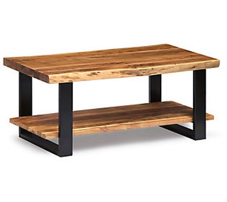 Alaterre Furniture Alpine Natural Live Edge Woo d Coffee Table