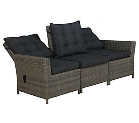 Alaterre Furniture Asti Reclining Sofa with Cus hions