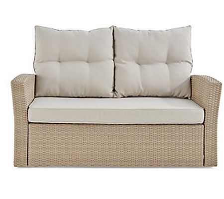 Alaterre Furniture Canaan Two-Seat Love Seat wi th Cushions