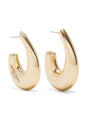 Alberta Ferretti asymmetric-hoop earrings - Gold