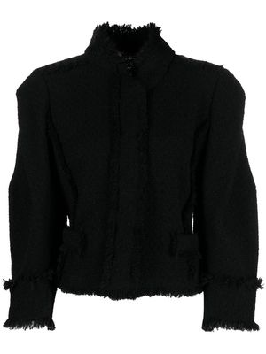 Alberta Ferretti Bouclé single-breasted jacket - Black