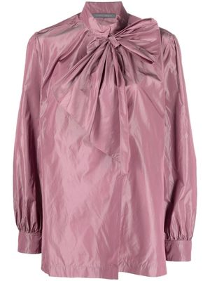 Alberta Ferretti bow-detail blouse - Pink