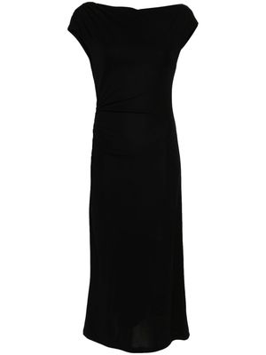 Alberta Ferretti cowl-neck midi dress - Black