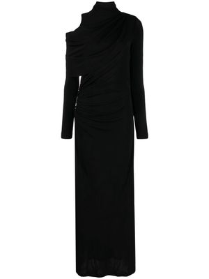 Alberta Ferretti cut-out draped gown - Black
