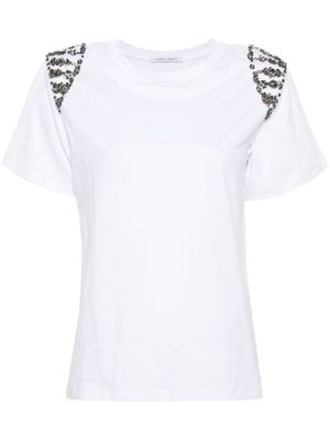 Alberta Ferretti gem-embellished T-shirt - White