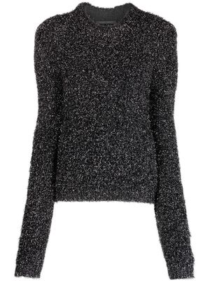 Alberta Ferretti glitter-detailing jumper - Black