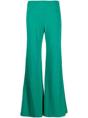 Alberta Ferretti high-waisted flared trousers - Green